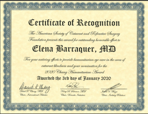 Certificate of Recognition